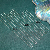925 Silver Tassel Chains Drop Earrings for Women Girl Party Jewelry