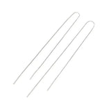925 Silver Tassel Chains Drop Earrings for Women Girl Party Jewelry