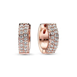 925 Silver Heart Hoop & Stud Earrings for Women