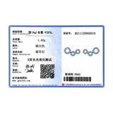 925 Silver CZ Circle Stud Earrings Women's Fine Jewelry