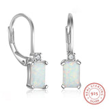 925 Silver Opal Earrings Wedding Anniversary Gift