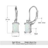 925 Silver Opal Earrings Wedding Anniversary Gift