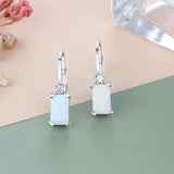 925 Silver Opal Earrings Wedding Anniversary Gift