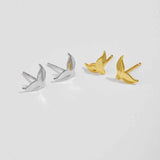 925 Silver Fish Tail Stud Earring Clips Piercing Pendiente