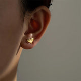 925 Silver Fish Tail Stud Earring Clips Piercing Pendiente