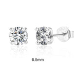Moissanite Diamond Stud Earrings 925 Sterling Silver Wedding Jewelry