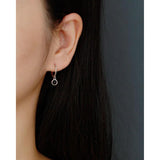 925 Silver Moonstone/Agate/Turquoise Drop Earrings for Women