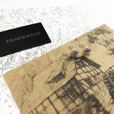 925 Silver Round Light Studs Earrings Europe Style Crystal Gift