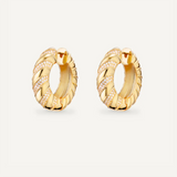 925 Silver Zircon CZ Hoop Earrings for Women