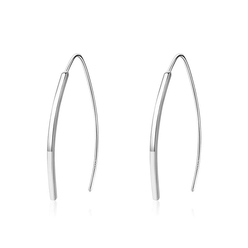 925 Sterling Silver Geometric Drop Earrings for Women Girls