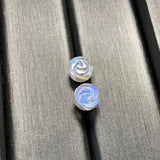 HEYYA STONE Moonstone Stud Earrings 925 Silver Jewelry Classic Style