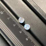 HEYYA STONE Moonstone Stud Earrings 925 Silver Jewelry Classic Style
