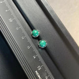 HEYYA STONE Malachite Stud Earrings 925 Silver Fine Jewelry Classic Style