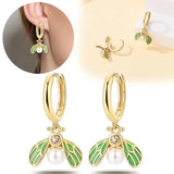 925 Silver Petals Hoop Earrings Rose Small Earrings Women Wedding Jewelry