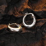 925 Sterling Silver Vintage U Shape Hoop Earrings for Women Wedding Party