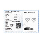 Colusiwei 925 Silver Hearts CZ Stud Earrings for Women