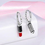 925 Silver Pink Zircon Unicorn Stud Earrings Women Gift