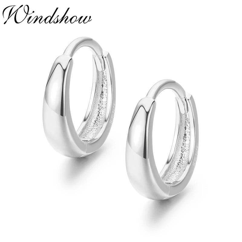 925 Silver Small Hoop Earrings for Women Girls Kids