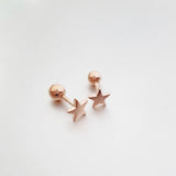 Star Stud Earrings Sterling Silver for Women