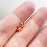 Star Stud Earrings Sterling Silver for Women