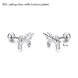 925 Silver Unicorn Horse Stud Earrings for Women Girls Kids Baby