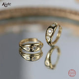 925 Silver Eight Point Star Hoop Earrings Minimalist Jewelry Gift
