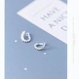 925 Silver Tree of Life Hoop Earrings Women Sterling Silver Leaves Jewelry