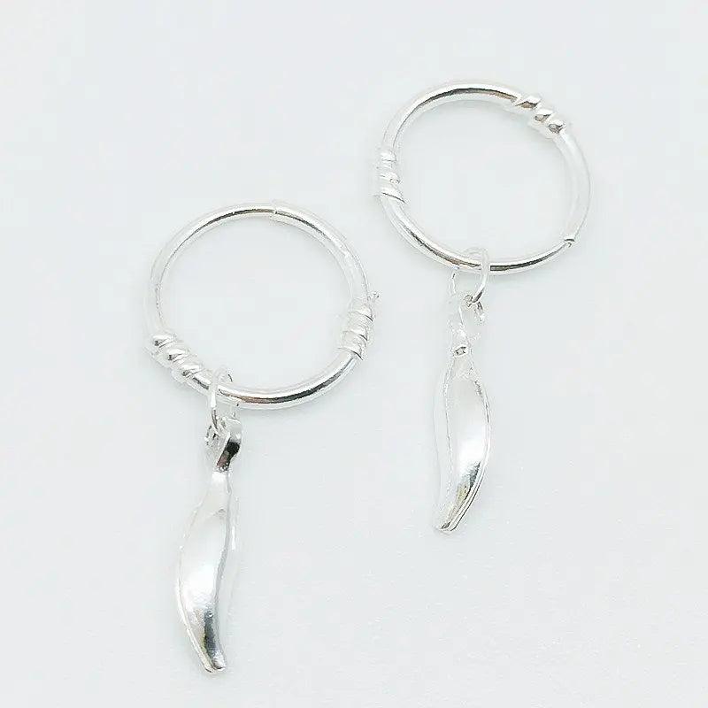 925 Sterling Silver Earrings for Women, Children, Small Eardrop Pendant