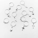 925 Sterling Silver Earrings for Women, Children, Small Eardrop Pendant