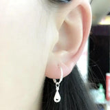 925 Sterling Silver Earrings for Women, Children, Small Eardrop Pendant