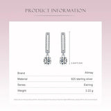 925 Sterling Silver Zircon Drop Earring for Women