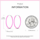 925 Silver Cat Footprint Pink Zirconia Earrings