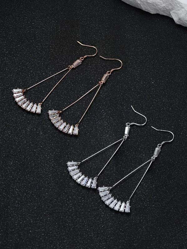 925 Silver Peacock Flower Earrings, Long Birthday Gift for Girlfriend
