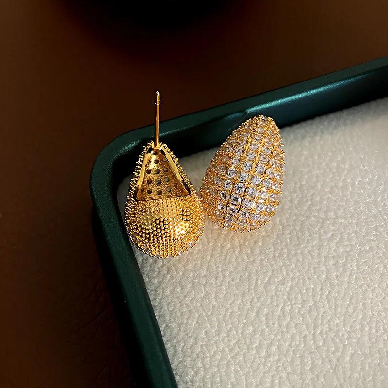 Zircon Doudou 925 Silver Earrings