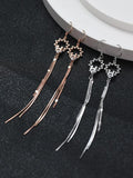 925 Silver Tassel Earrings for Women's Birthday