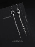 925 Silver Tassel Earrings for Women's Birthday