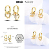 925 Silver Sun & Moon Glow Earrings
