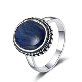 925 Sterling Silver Natural Kyanite Ring Fine Jewelry Labradorite Ring