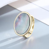 Vintage Shell Ring 925 Sterling Silver Wedding Gift