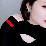 AAAAA Zircon Dangle Earring 925 Silver Drop Earrings