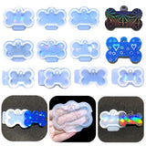 Dog Tag Bone Keychain Silicone Mould for DIY Epoxy Resin Crafts