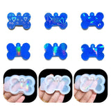 Dog Tag Bone Keychain Silicone Mould for DIY Epoxy Resin Crafts