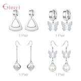 925 Silver Earrings Jewelry Sets for Women - Multiple Styles in One Set