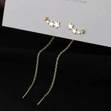 925 Silver Star Earrings Ear Studs for Women Wedding Party