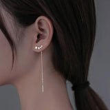 925 Silver Star Earrings Ear Studs for Women Wedding Party