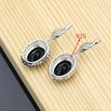 925 Silver Party Earrings with Stone for Women