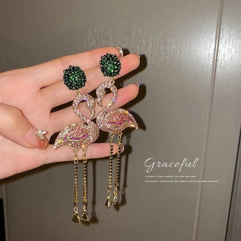 925 Silver Needle Long Tassel Earrings