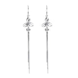 Sterling Silver 4 Leaf Clover Tassel Earrings for Women's Birthday