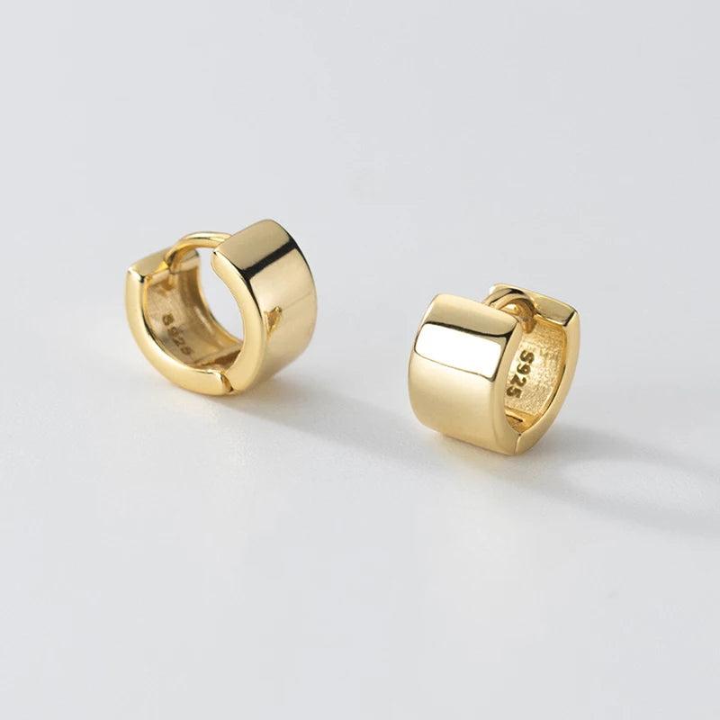 925 Sterling Silver 5mm Hoop Earrings for Women Classic Jewelry