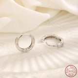 925 Sterling Silver Circular Earrings - Minimalist Fashion Jewelry